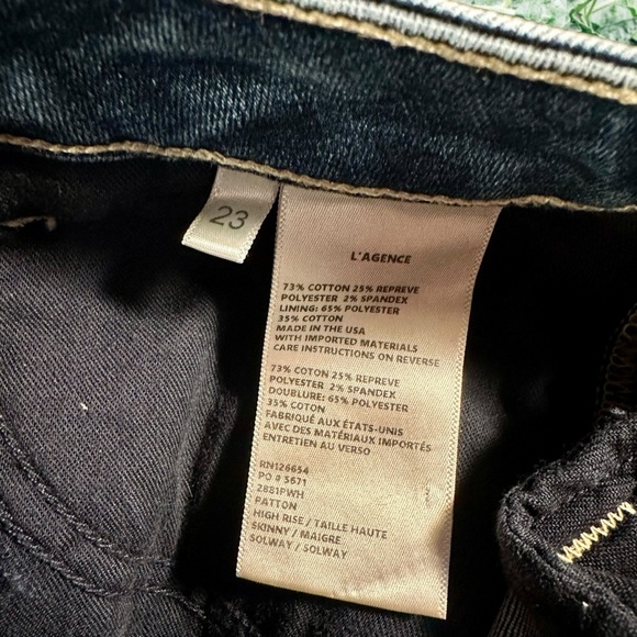 NWT L’AGENCE ‘Patton’ Skinny Cargo Jeans in “Solway” Size 23 - Picture 14 of 16